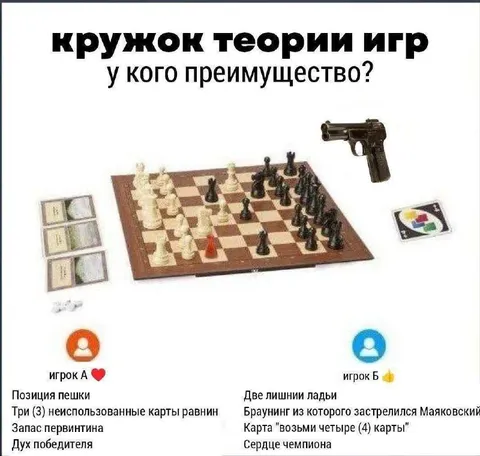 Кружок теории игр: у кого преимущество