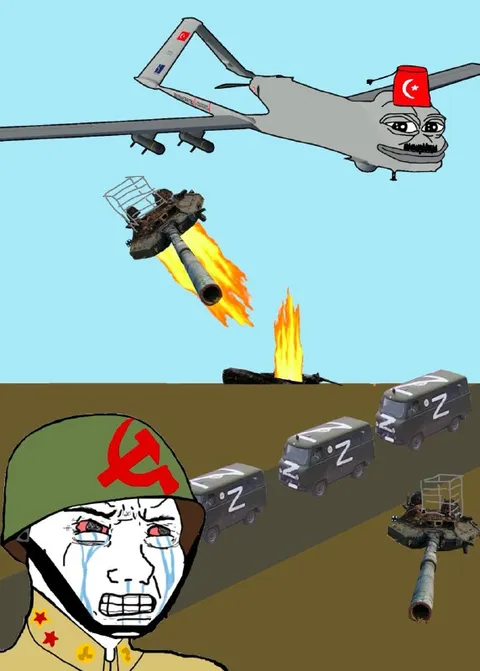 Советский солдат против дрона