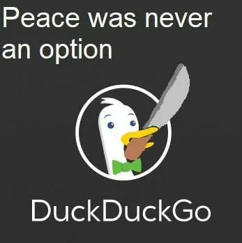 Peace Was Never an Option Duck