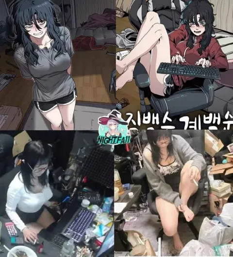 애니와 현실의 극한 대비