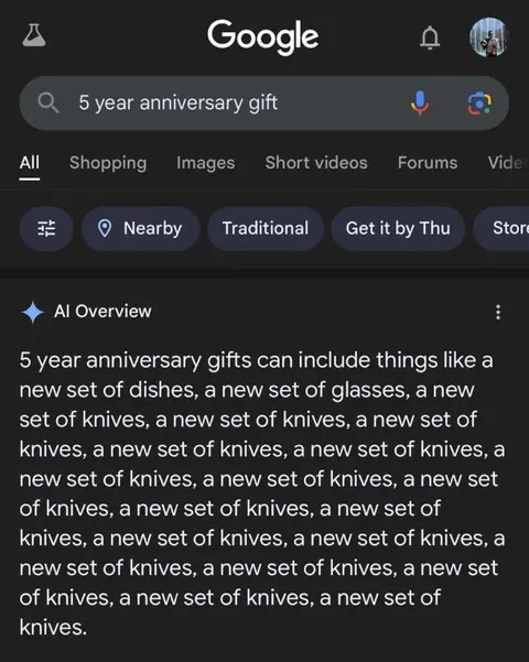 Five Year Anniversary Knife Set