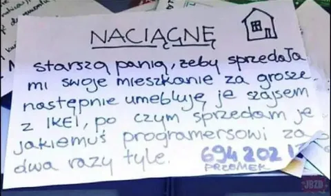 Plan na mieszkanie starszej pani