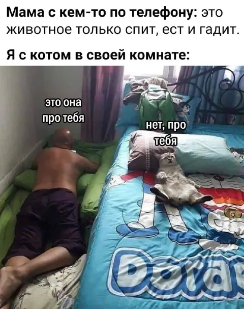 Мама говорит о коте