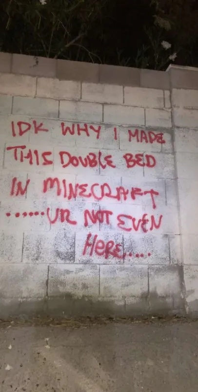 Minecraft Double Bed for Nobody