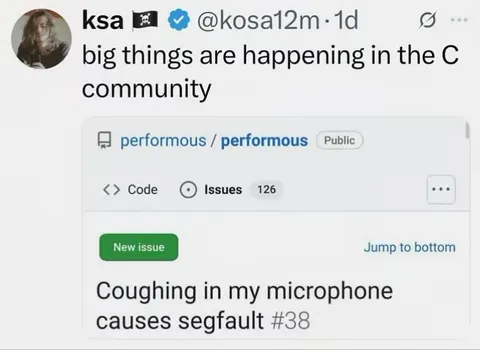 Coughing Causes Segfault