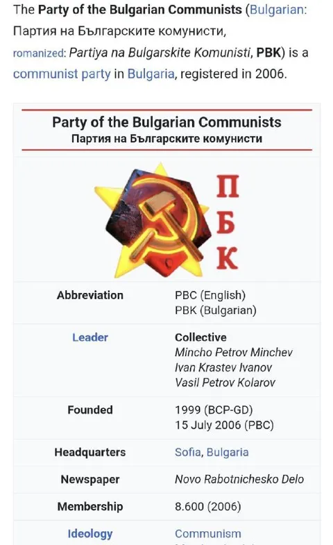 The Party of Bulgarian Communists