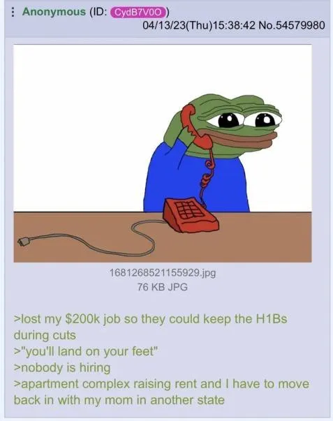 Pepe Loses His $200k Job