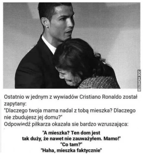 Cristiano Ronaldo i mama w domu