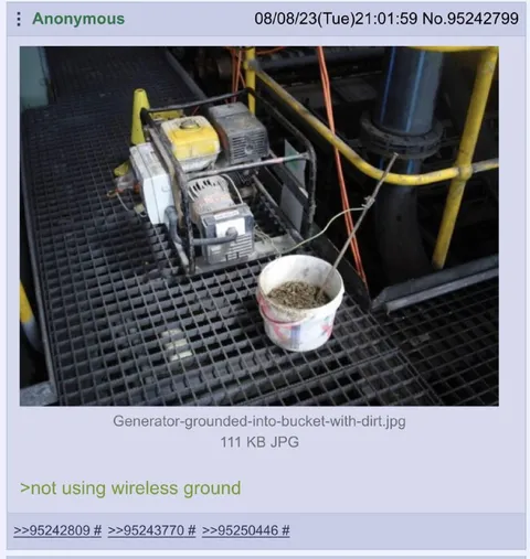 Generator Grounded Into Bucket