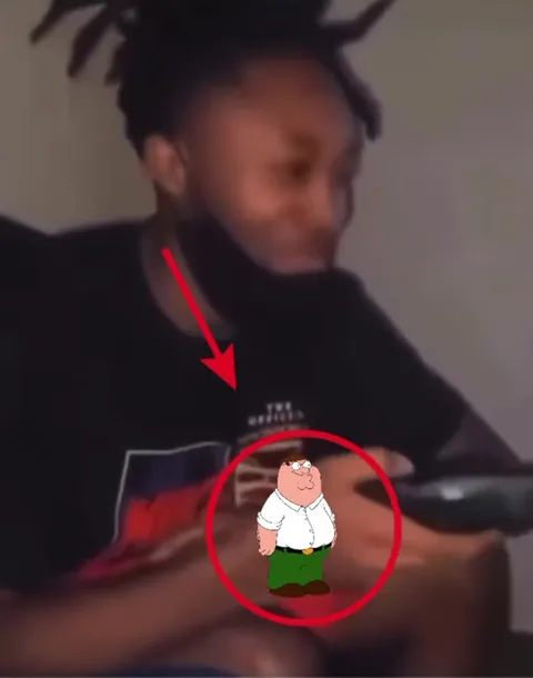 Peter Griffin in the Crotch