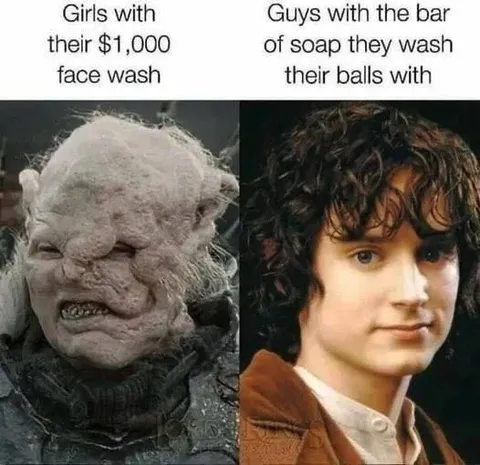 Girls Face Wash vs Guys Soap