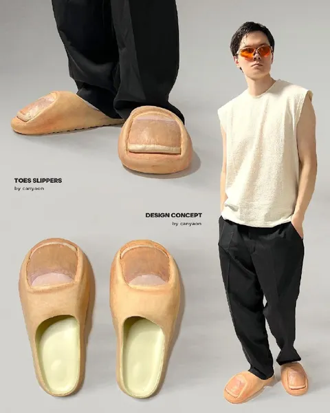 Toe Slippers Fashion Concept