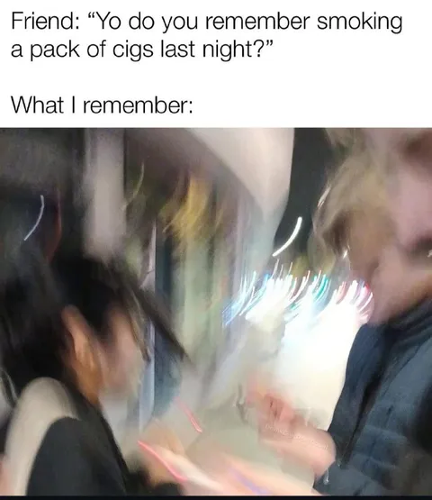 Remembering a Night of Smoking
