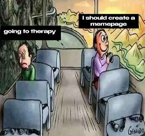 Going to Therapy vs Creating a Memepage