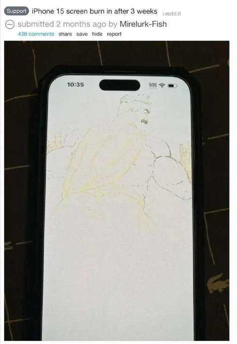 iPhone 15 Screen Burn-In