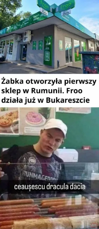 Żabka w Rumunii i trzy skojarzenia