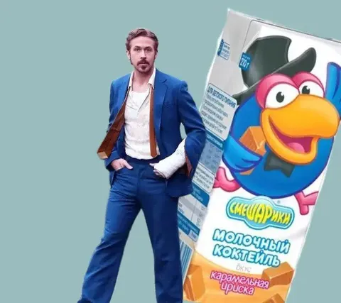 Кен и молочный коктейль Смешарики