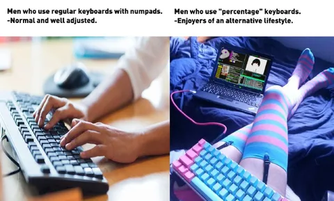 Regular Keyboard vs Percentage Keyboard