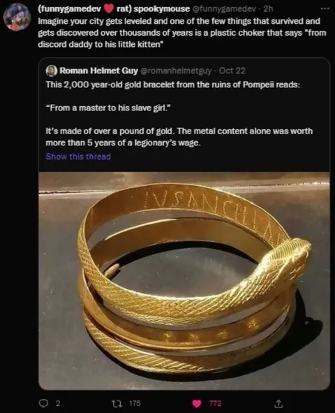 Ancient Gold Bracelet Punchline