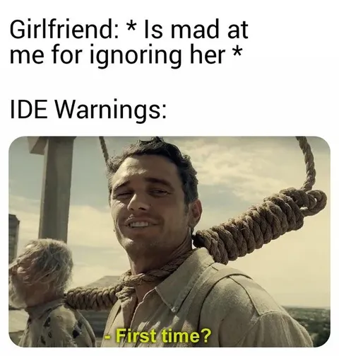 IDE Warnings First Time