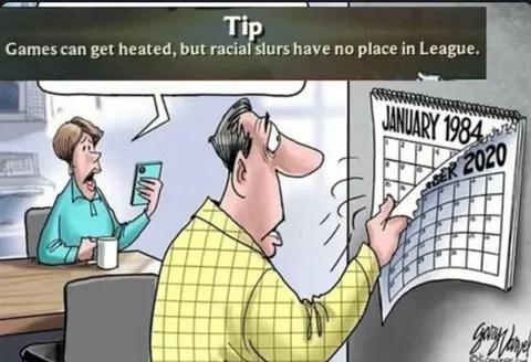 Racial Slurs Have No Place in League