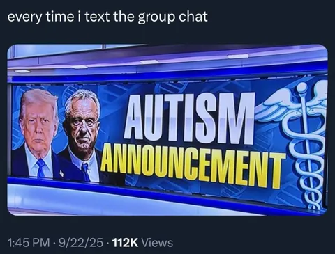 Autism Announcement Group Chat