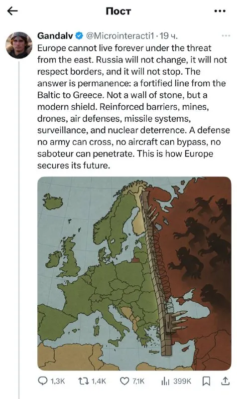 Fortified Europe Against the East