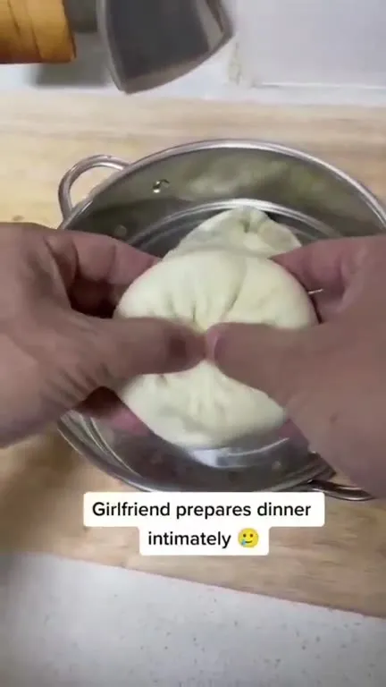 Girlfriend Prepares Dinner Intimately