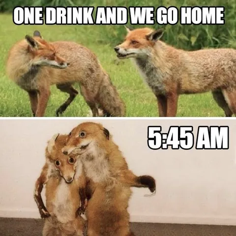 One Drink and We Go Home