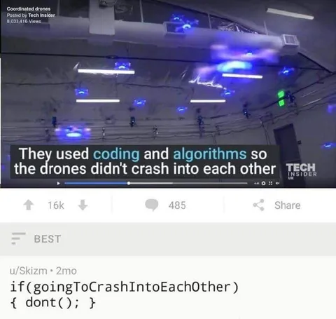 Drones Don’t Crash Because of Code