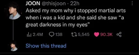 A Great Darkness in My Eyes