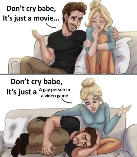 Gay Person in a Video Game