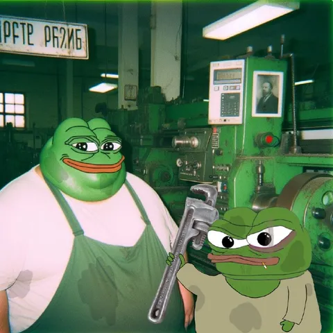 Пепе на заводе с ключом