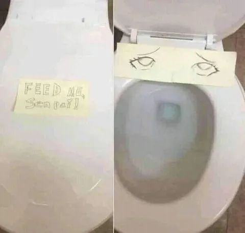Toilet Asks to Be Fed