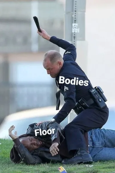 Bodies Floor Police Meme