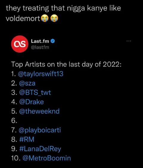Kanye Treated Like Voldemort