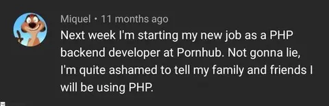Ashamed to Use PHP