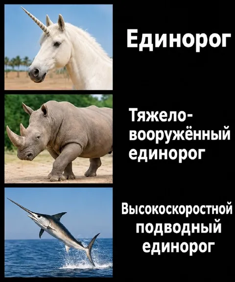 Эволюция единорога