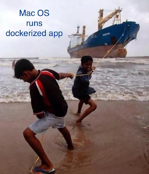 Mac OS Runs Dockerized App