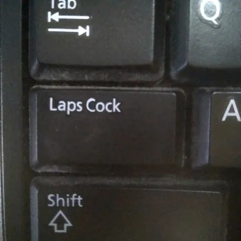 Laps Cock Keyboard Key
