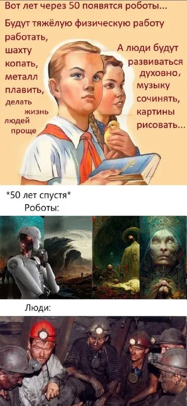 Роботы и люди через 50 лет