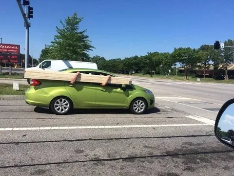 Car Carrying Lumber