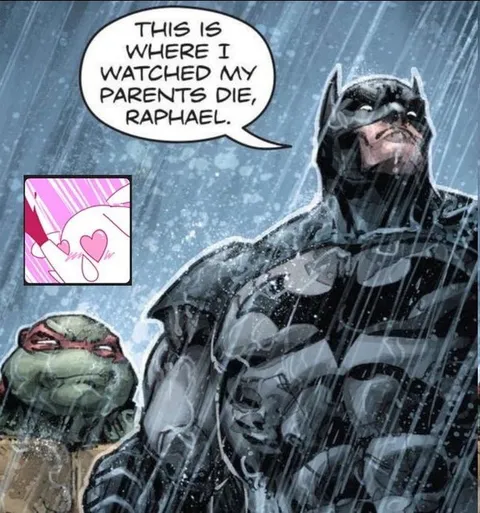 Batman Tells Raphael About His Parents