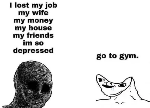 Depressed Man Told to Go Gym