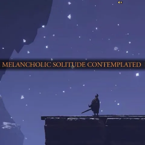 Melancholic Solitude Contemplated