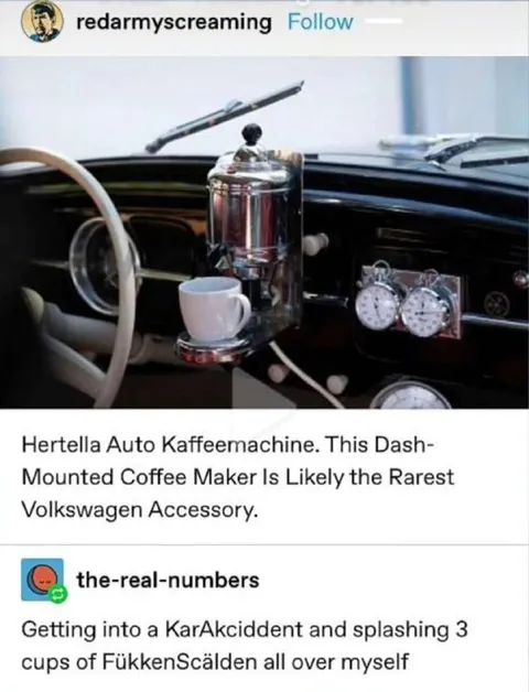 Car Accident Coffee Machine