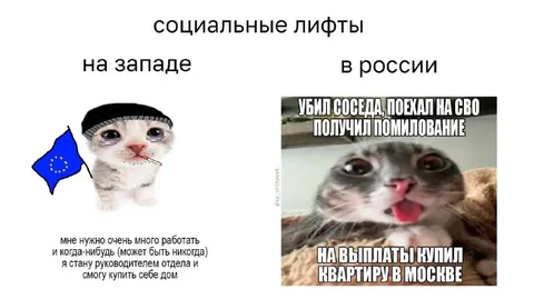 Социальные лифты на западе и в России