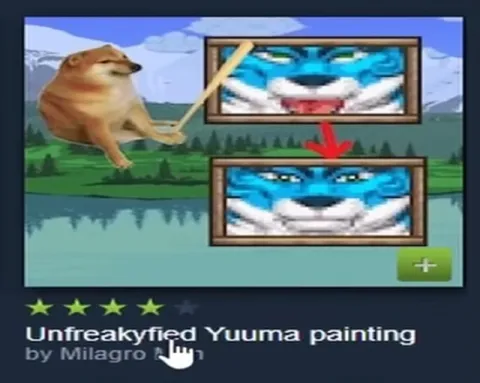 Unfreakyfied Yuuma Painting