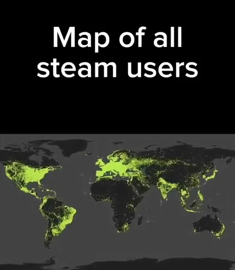 Map of All Steam Users