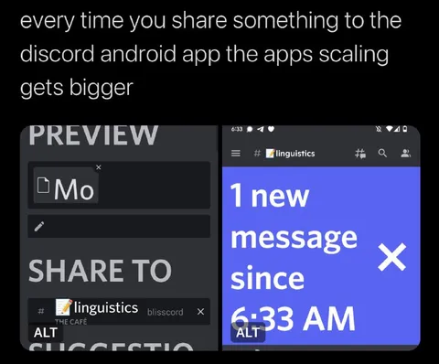 Discord Android Scaling Bug